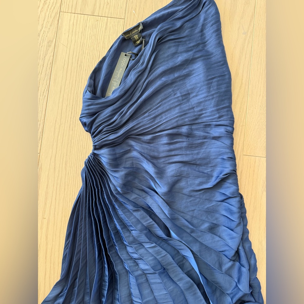 House of Harlow 1960 One Shoulder Navy Dress - Picture 7 of 8
